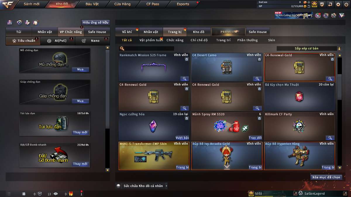 shop acc cf uy tin gia re